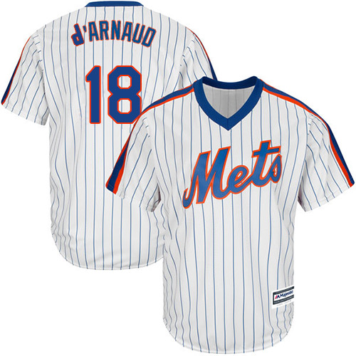 New York Mets #18 Travis dArnaud White(Blue Strip) Alternate Cool Base Stitched Youth MLB Jersey New York Mets #18 Travis dArnaud White(Blue Strip) Alternate Cool Base Stitched Youth MLB Jersey