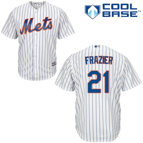 New York Mets #21 Todd Frazier White(Blue Strip) Cool Base Stitched Youth MLB Jersey New York Mets #21 Todd Frazier White(Blue Strip) Cool Base Stitched Youth MLB Jersey