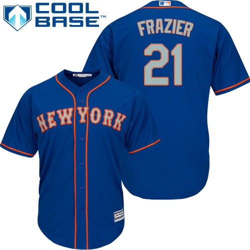 New York Mets #21 Todd Frazier Blue(Grey NO.) Cool Base Stitched Youth MLB Jersey New York Mets #21 Todd Frazier Blue(Grey NO.) Cool Base Stitched Youth MLB Jersey