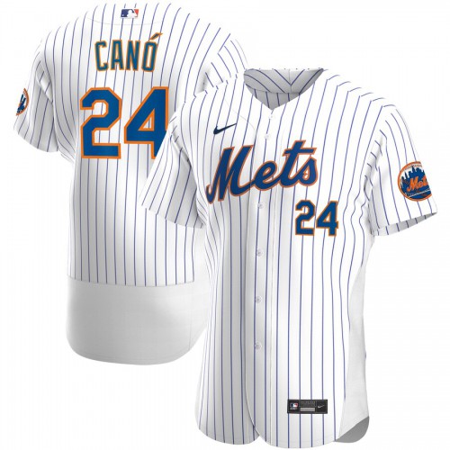 New York Mets #24 Robinson Cano Mens Nike White Home 2020 Authentic Player MLB Jersey New York Mets #24 Robinson Cano Mens Nike White Home 2020 Authentic Player MLB Jersey