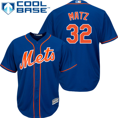 New York Mets #32 Steven Matz Blue Cool Base Stitched Youth MLB Jersey New York Mets #32 Steven Matz Blue Cool Base Stitched Youth MLB Jersey