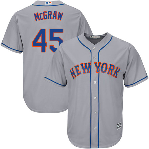 New York Mets #45 Tug McGraw Grey Cool Base Stitched Youth MLB Jersey New York Mets #45 Tug McGraw Grey Cool Base Stitched Youth MLB Jersey