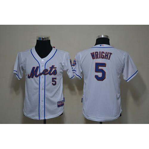 New York Mets #5 David Wright White Cool Base Stitched Youth MLB Jersey New York Mets #5 David Wright White Cool Base Stitched Youth MLB Jersey
