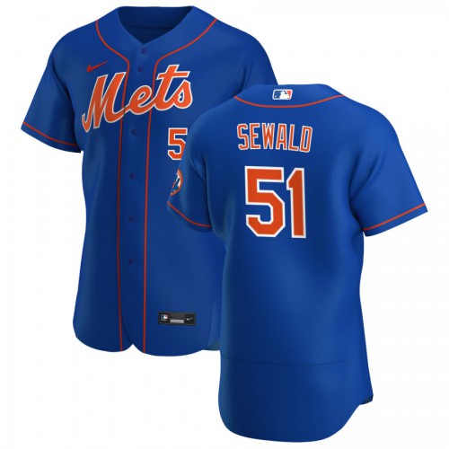 New York Mets #51 Paul Sewald Mens Nike Royal Alternate 2020 Authentic Player MLB Jersey New York Mets #51 Paul Sewald Mens Nike Royal Alternate 2020 Authentic Player MLB Jersey