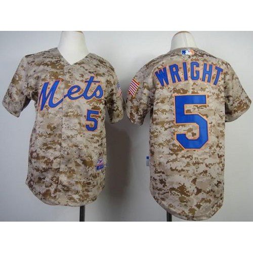 New York Mets #5 David Wright Camo Alternate Cool Base Stitched Youth MLB Jersey New York Mets #5 David Wright Camo Alternate Cool Base Stitched Youth MLB Jersey