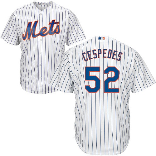 New York Mets #52 Yoenis Cespedes White(Blue Strip) Cool Base Stitched Youth MLB Jersey New York Mets #52 Yoenis Cespedes White(Blue Strip) Cool Base Stitched Youth MLB Jersey