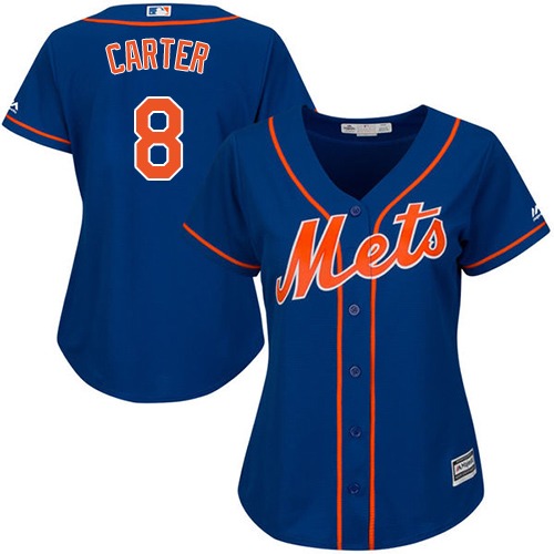 New York Mets #8 Gary Carter Blue Alternate Womens Stitched MLB Jersey New York Mets #8 Gary Carter Blue Alternate Womens Stitched MLB Jersey