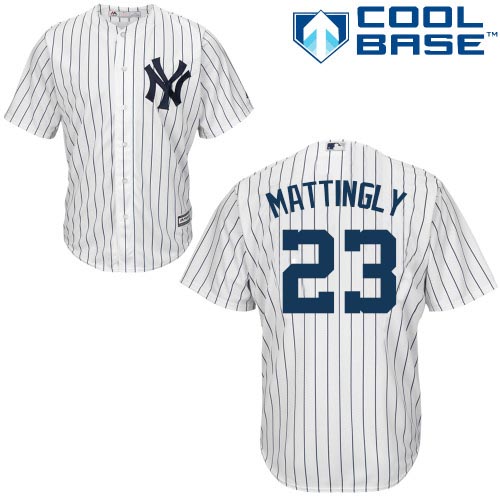 New York Yankees #23 Don Mattingly White Cool Base Stitched Youth MLB Jersey New York Yankees #23 Don Mattingly White Cool Base Stitched Youth MLB Jersey