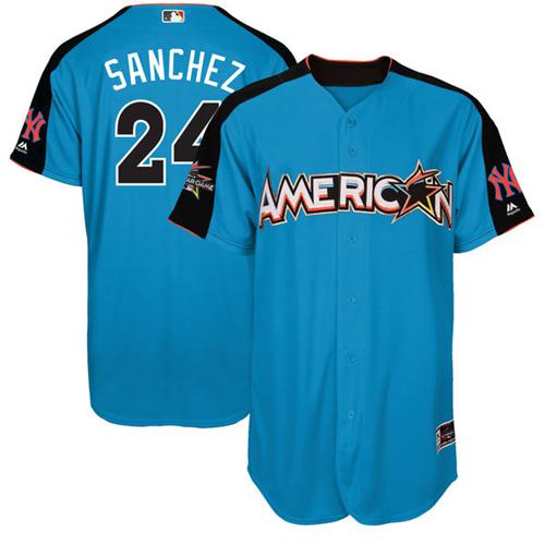 New York Yankees #24 Gary Sanchez Blue 2017 All-Star American League Stitched Youth MLB Jersey New York Yankees #24 Gary Sanchez Blue 2017 All-Star American League Stitched Youth MLB Jersey