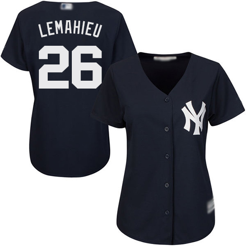 New York Yankees #26 DJ LeMahieu Navy Blue Alternate Womens Stitched MLB Jersey New York Yankees #26 DJ LeMahieu Navy Blue Alternate Womens Stitched MLB Jersey
