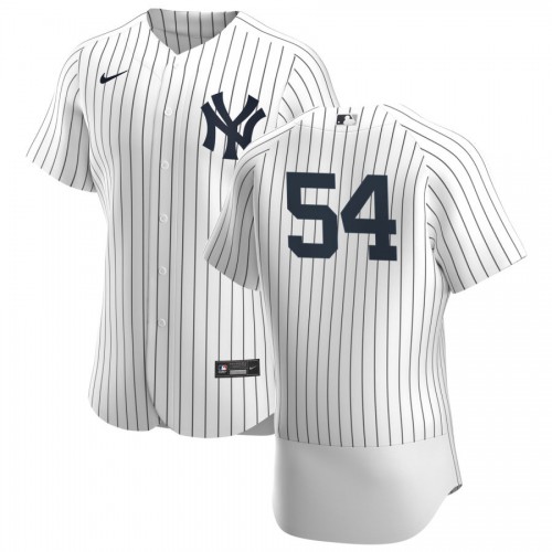 New York Yankees #54 Aroldis Chapman Mens Nike White Navy Home 2020 Authentic Player MLB Jersey New York Yankees #54 Aroldis Chapman Mens Nike White Navy Home 2020 Authentic Player MLB Jersey