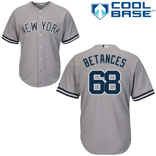 New York Yankees #68 Dellin Betances Grey Cool Base Stitched Youth MLB Jersey New York Yankees #68 Dellin Betances Grey Cool Base Stitched Youth MLB Jersey