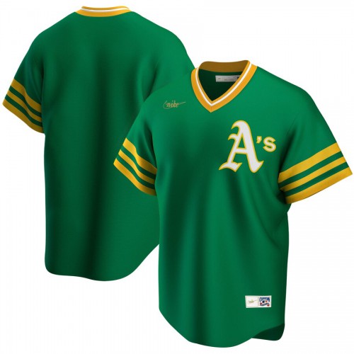 Oakland Athletics Nike Road Cooperstown Collection Team MLB Jersey Kelly Green Oakland Athletics Nike Road Cooperstown Collection Team MLB Jersey Kelly Green