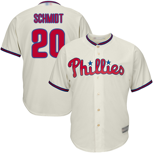 Philadelphia Phillies #20 Mike Schmidt Cream Cool Base Stitched Youth MLB Jersey Philadelphia Phillies #20 Mike Schmidt Cream Cool Base Stitched Youth MLB Jersey