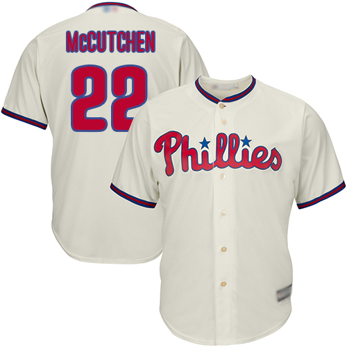 Philadelphia Phillies #22 Andrew McCutchen Cream Cool Base Stitched Youth MLB Jersey Philadelphia Phillies #22 Andrew McCutchen Cream Cool Base Stitched Youth MLB Jersey