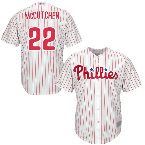 Philadelphia Phillies #22 Andrew McCutchen White(Red Strip) Cool Base Stitched Youth MLB Jersey Philadelphia Phillies #22 Andrew McCutchen White(Red Strip) Cool Base Stitched Youth MLB Jersey