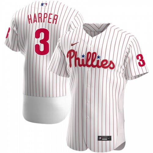 Philadelphia Phillies #3 Bryce Harper Mens Nike White Home 2020 Authentic Player MLB Jersey Philadelphia Phillies #3 Bryce Harper Mens Nike White Home 2020 Authentic Player MLB Jersey