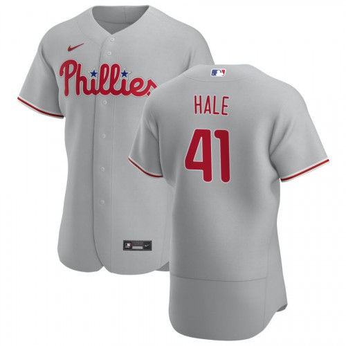 Philadelphia Phillies #41 David Hale Mens Nike Gray Road 2020 Authentic Player MLB Jersey Philadelphia Phillies #41 David Hale Mens Nike Gray Road 2020 Authentic Player MLB Jersey
