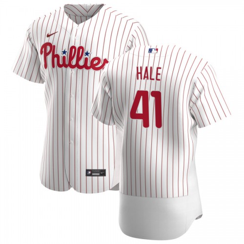 Philadelphia Phillies #41 David Hale Mens Nike White Home 2020 Authentic Player MLB Jersey Philadelphia Phillies #41 David Hale Mens Nike White Home 2020 Authentic Player MLB Jersey