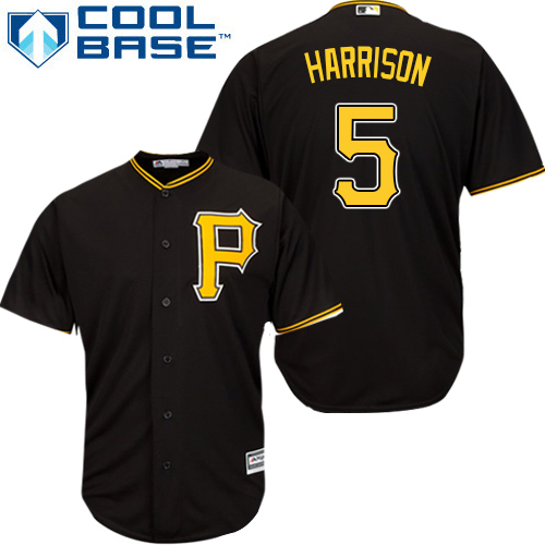 Pittsburgh Pirates #5 Josh Harrison Black Cool Base Stitched Youth MLB Jersey Pittsburgh Pirates #5 Josh Harrison Black Cool Base Stitched Youth MLB Jersey