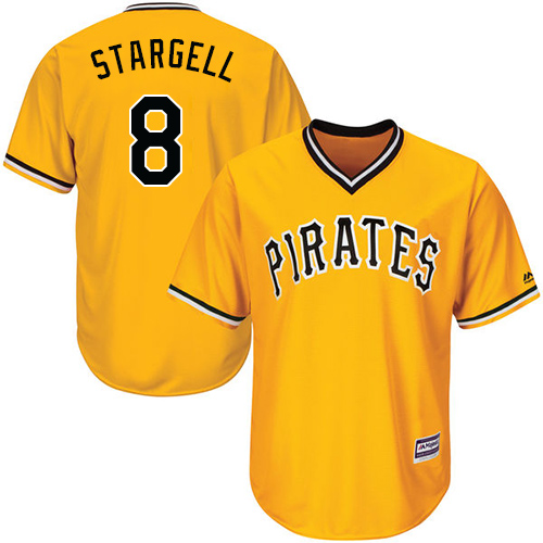 Pittsburgh Pirates #8 Willie Stargell Gold Cool Base Stitched Youth MLB Jersey Pittsburgh Pirates #8 Willie Stargell Gold Cool Base Stitched Youth MLB Jersey