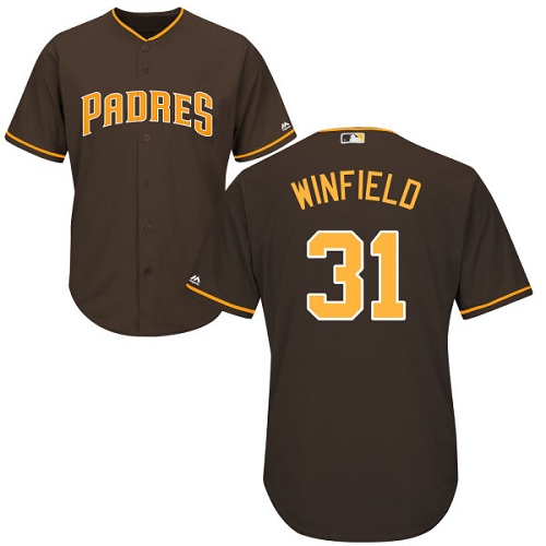 San Diego Padres #31 Dave Winfield Brown Cool Base Stitched Youth MLB Jersey San Diego Padres #31 Dave Winfield Brown Cool Base Stitched Youth MLB Jersey