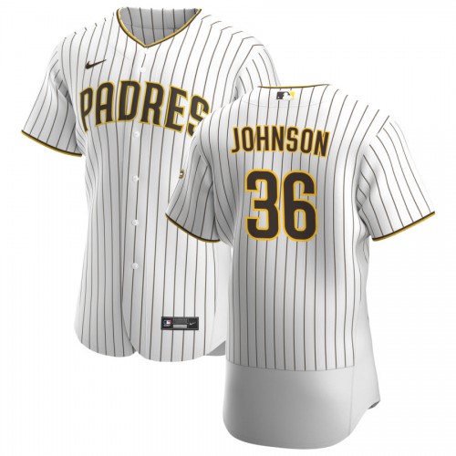 San Diego Padres #36 Pierce Johnson Mens Nike White Brown Home 2020 Authentic Player Jersey San Diego Padres #36 Pierce Johnson Mens Nike White Brown Home 2020 Authentic Player Jersey