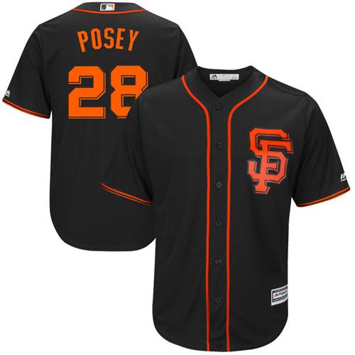 San Francisco Giants #28 Buster Posey Black Alternate Stitched Youth MLB Jersey San Francisco Giants #28 Buster Posey Black Alternate Stitched Youth MLB Jersey