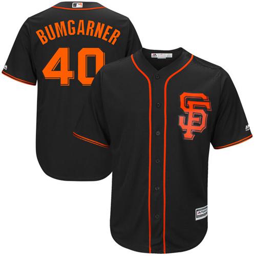 San Francisco Giants #40 Madison Bumgarner Black Alternate Stitched Youth MLB Jersey San Francisco Giants #40 Madison Bumgarner Black Alternate Stitched Youth MLB Jersey