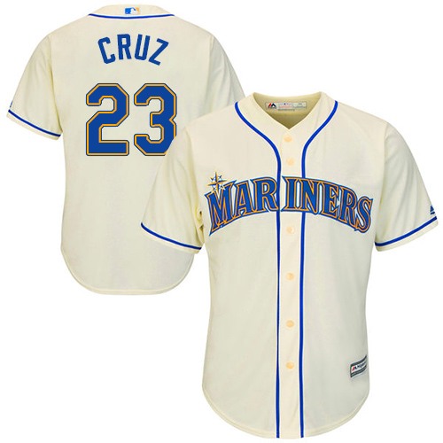 Seattle Mariners #23 Nelson Cruz Cream Cool Base Stitched Youth MLB Jersey Seattle Mariners #23 Nelson Cruz Cream Cool Base Stitched Youth MLB Jersey
