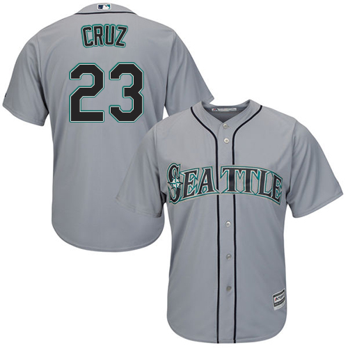 Seattle Mariners #23 Nelson Cruz Grey Cool Base Stitched Youth MLB Jersey Seattle Mariners #23 Nelson Cruz Grey Cool Base Stitched Youth MLB Jersey