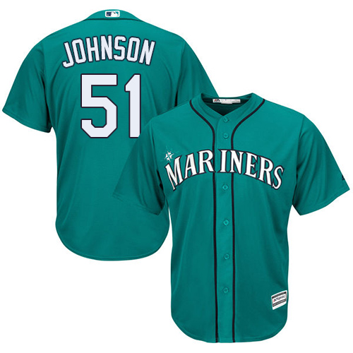 Seattle Mariners #51 Randy Johnson Green Cool Base Stitched Youth MLB Jersey Seattle Mariners #51 Randy Johnson Green Cool Base Stitched Youth MLB Jersey
