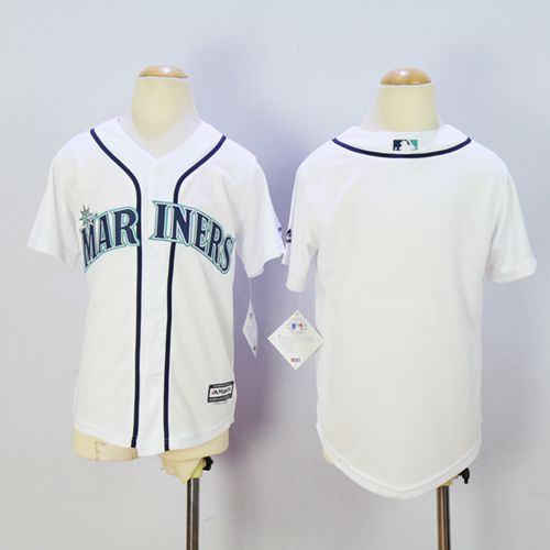 Seattle Mariners Blank White Cool Base Stitched Youth MLB Jersey Seattle Mariners Blank White Cool Base Stitched Youth MLB Jersey