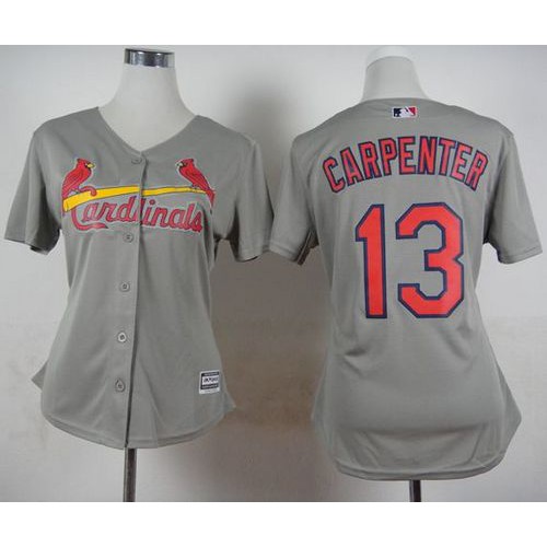 St.Louis Cardinals #13 Matt Carpenter Grey Road Womens Stitched MLB Jersey St.Louis Cardinals #13 Matt Carpenter Grey Road Womens Stitched MLB Jersey
