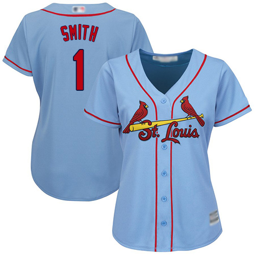 St.Louis Cardinals #1 Ozzie Smith Light Blue Alternate Womens Stitched MLB Jersey St.Louis Cardinals #1 Ozzie Smith Light Blue Alternate Womens Stitched MLB Jersey