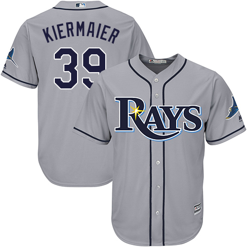 Tampa Bay Rays #39 Kevin Kiermaier Grey Cool Base Stitched Youth MLB Jersey Tampa Bay Rays #39 Kevin Kiermaier Grey Cool Base Stitched Youth MLB Jersey
