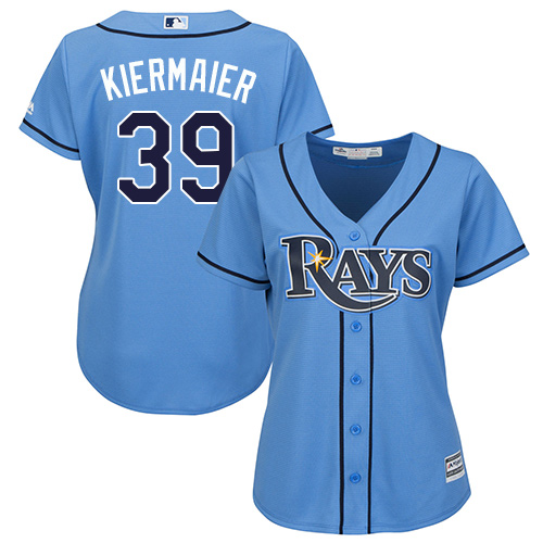 Tampa Bay Rays #39 Kevin Kiermaier Light Blue Alternate Womens Stitched MLB Jersey Tampa Bay Rays #39 Kevin Kiermaier Light Blue Alternate Womens Stitched MLB Jersey
