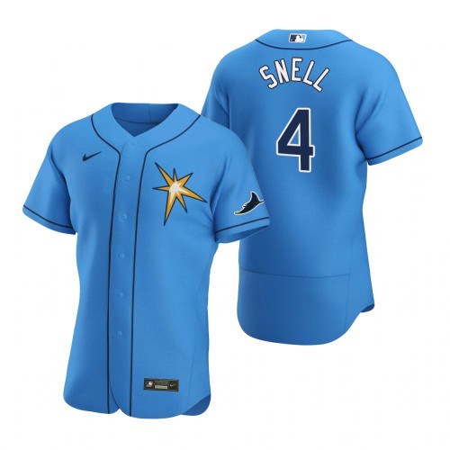Tampa Bay Rays #4 Blake Snell Mens Nike Light Blue Alternate 2020 Authentic Team MLB Jersey Tampa Bay Rays #4 Blake Snell Mens Nike Light Blue Alternate 2020 Authentic Team MLB Jersey