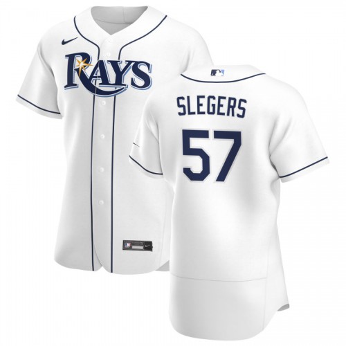 Tampa Bay Rays #57 Aaron Slegers Mens Nike White Home 2020 Authentic Player MLB Jersey Tampa Bay Rays #57 Aaron Slegers Mens Nike White Home 2020 Authentic Player MLB Jersey