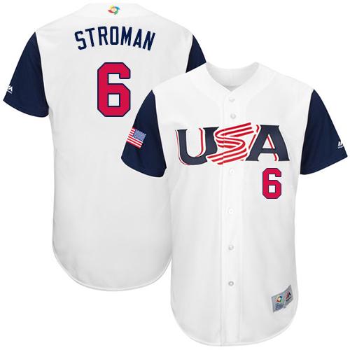 Team USA #6 Marcus Stroman White 2017 World MLB Classic Authentic Stitched Youth MLB Jersey Team USA #6 Marcus Stroman White 2017 World MLB Classic Authentic Stitched Youth MLB Jersey