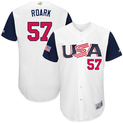 Team USA #57 Tanner Roark White 2017 World MLB Classic Authentic Stitched Youth MLB Jersey Team USA #57 Tanner Roark White 2017 World MLB Classic Authentic Stitched Youth MLB Jersey