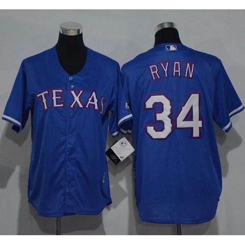 Texas Rangers #34 Nolan Ryan Blue Cool Base Stitched Youth MLB Jersey Texas Rangers #34 Nolan Ryan Blue Cool Base Stitched Youth MLB Jersey