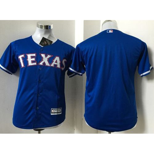 Texas Rangers Blank Blue Cool Base Stitched Youth MLB Jersey Texas Rangers Blank Blue Cool Base Stitched Youth MLB Jersey