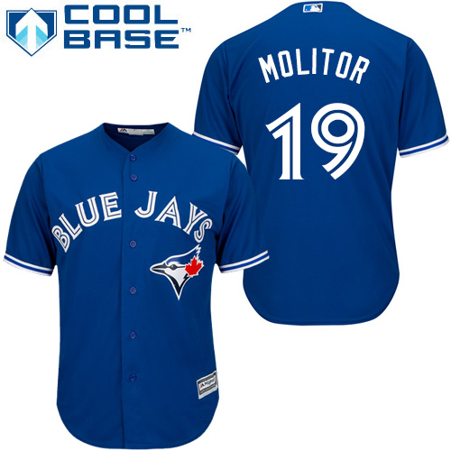 Toronto Blue Jays #19 Paul Molitor Blue Cool Base Stitched Youth MLB Jersey Toronto Blue Jays #19 Paul Molitor Blue Cool Base Stitched Youth MLB Jersey