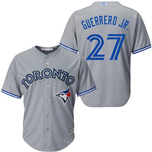 Toronto Blue Jays #27 Vladimir Guerrero Jr. Grey Cool Base Stitched Youth MLB Jersey Toronto Blue Jays #27 Vladimir Guerrero Jr. Grey Cool Base Stitched Youth MLB Jersey