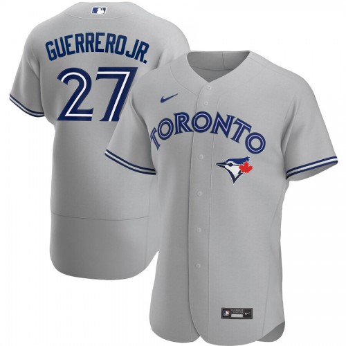 Toronto Blue Jays #27 Vladimir Guerrero Jr. Mens Nike Gray Road 2020 Authentic Player MLB Jersey Toronto Blue Jays #27 Vladimir Guerrero Jr. Mens Nike Gray Road 2020 Authentic Player MLB Jersey