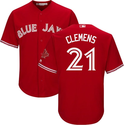 Toronto Blue Jays #21 Roger Clemens Red Cool Base Canada Day Stitched Youth MLB Jersey Toronto Blue Jays #21 Roger Clemens Red Cool Base Canada Day Stitched Youth MLB Jersey