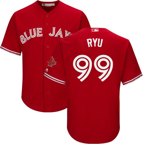 Toronto Blue Jays #99 Hyun-Jin Ryu Red New Cool Base Stitched Youth MLB Jersey Toronto Blue Jays #99 Hyun-Jin Ryu Red New Cool Base Stitched Youth MLB Jersey