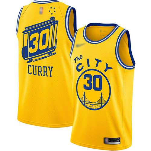 Warriors #30 Stephen Curry Gold Basketball Swingman Hardwood The City Classic Edition Jersey Warriors #30 Stephen Curry Gold Basketball Swingman Hardwood The City Classic Edition Jersey