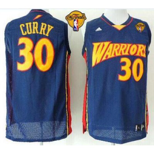 Warriors #30 Stephen Curry Navy Blue Throwback The Finals Patch Stitched NBA Jersey Warriors #30 Stephen Curry Navy Blue Throwback The Finals Patch Stitched NBA Jersey